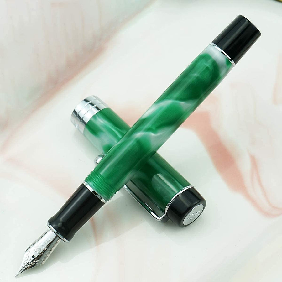 Jinhao 100 in Silver / Green / White
