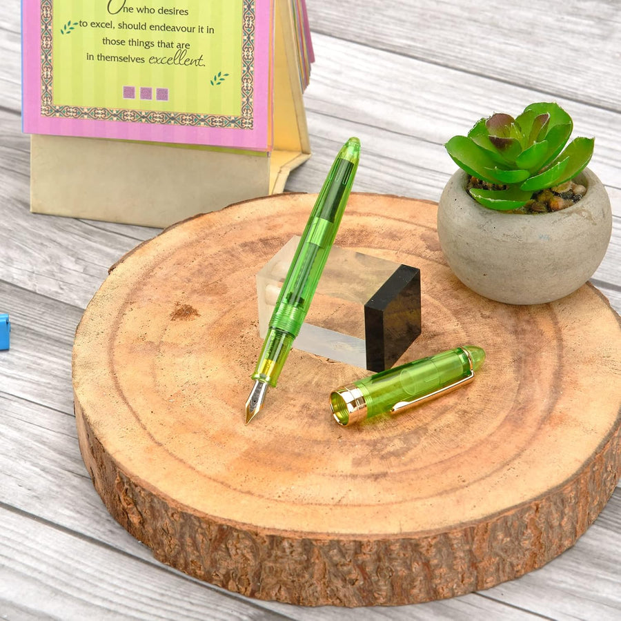 Jinhao 992 in Transparent / Green / Gold