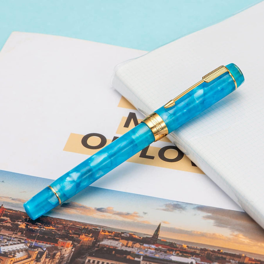 Jinhao 100 in Marble / Gold / Sky Blue