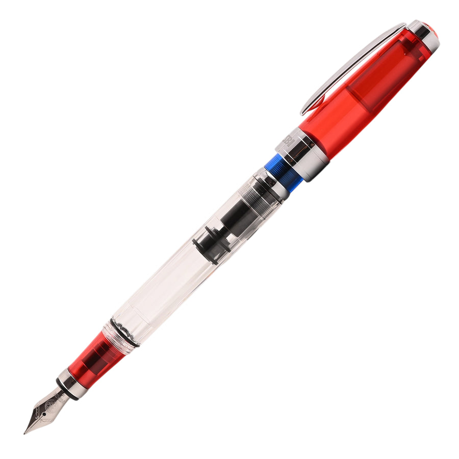TWSBI 580 in Red / Blue / Transparent